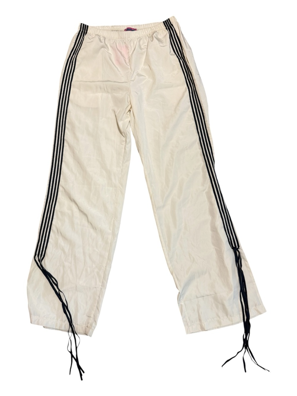 Edikted | Cream with black tie track pants